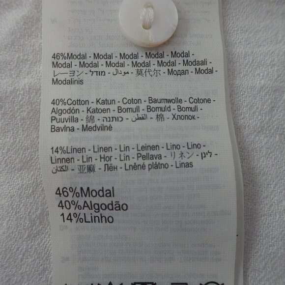 Rip Curl Button Up Top Women's Size L White Colorblock Long Sleeve Beach CoverUp - Picture 9 of 10